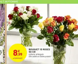 Intermarché Hyper Bouquet 15 roses offre