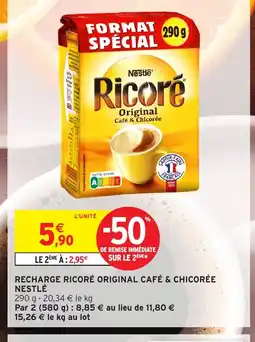 Intermarché Hyper NESTLÉ Recharge ricoré original café & chicorée offre