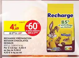 Intermarché Hyper NESQUIK Recharge préparation boisson chocolatée offre