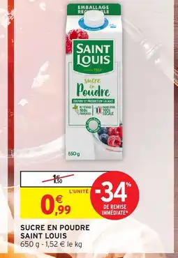 Intermarché Hyper SAINT LOUIS Sucre en poudre offre