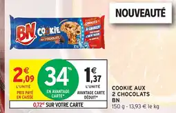 Intermarché Hyper BN Cookie aux 2 chocolats offre
