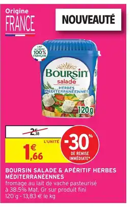 Intermarché Hyper BOURSIN Salade & apéritif herbes méditerranéennes offre