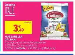 Intermarché Hyper GALBANI Mozzarella offre