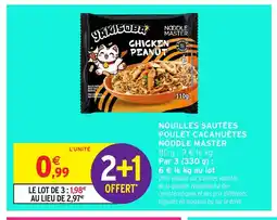 Intermarché Hyper Nouilles sautées poulet cacahuètes noodle master offre