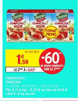 Intermarché Hyper PANZANI Tomacouli offre