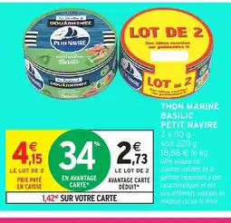Intermarché Hyper PETIT NAVIRE Thon marine basilic offre