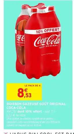 Intermarché Hyper COCA-COLA Boisson gazeuse goût original offre