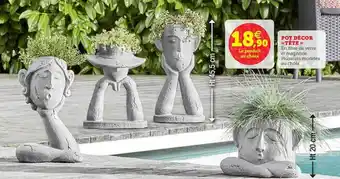 Super U Pot Décor Tête offre