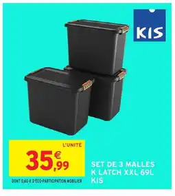 Intermarché Hyper KIS Set de 3 malles k latch xxl offre