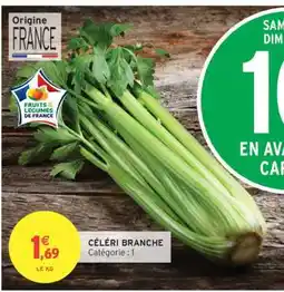 Intermarché Céleri branche offre