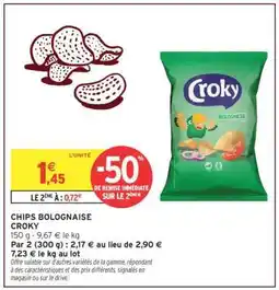 Intermarché CHIPS BOLOGNAISE CROKY offre