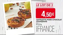 Match Tartelette Poire Chocolat Frangipane offre