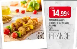 Match Brochette de volaille marinée offre