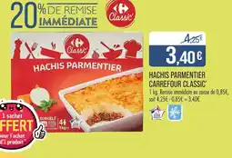 Match Carrefour Classic' Hachis Parmentier offre