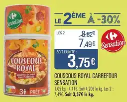 Match Carrefour Sensation Couscous Royal offre