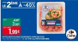 Match CARREFOUR EXTRA Petites crevettes roses décortiquées offre