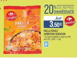Match CARREFOUR SENSATION Paëlla royale offre