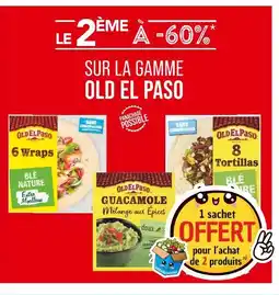Match OLD EL PASO Le 2ème à -60% sur la gamme old el paso offre