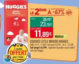 Match Huggies Couches Little Movers offre
