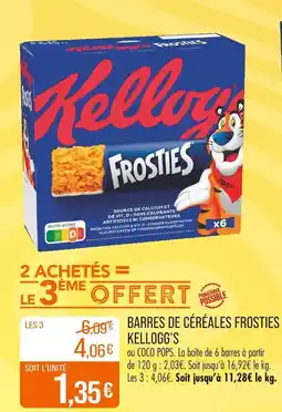 Match KELLOGG’S Barres de céréales frosties offre