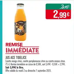 Match TIDELICE Jus ACE offre