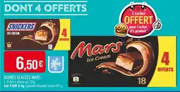 Match Mars / Snickers Barres glacées offre