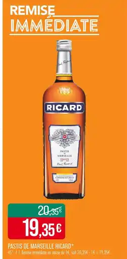 Match RICARD Pastis de marseille offre