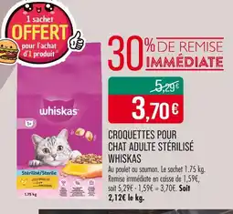 Match WHISKAS Croquettes pour chat adulte stérilisé offre