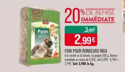 Match RIGA Foin pour rongeurs offre
