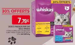 Match WHISKAS Sachets fraîcheur pour chat adulte offre