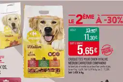 Match CARREFOUR COMPANINO Croquettes pour chien vitalive medium offre