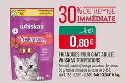 Match WHISKAS Friandises pour chat adulte temptations offre