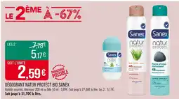 Match Sanex Déodorant Natur Protect Bio offre