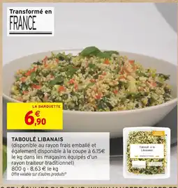 Intermarché Taboulé Libanais offre