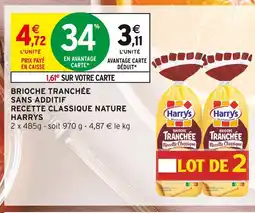 Intermarché HARRYS Brioche tranchée recette classique nature offre