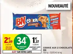 Intermarché BN Cookie aux 2 chocolats offre