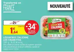 Intermarché LES CRUDETTES Légum'box italienne offre