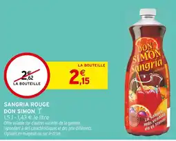 Intermarché DON SIMON Sangria rouge offre