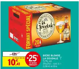 Intermarché LA GOUDALE Bière blonde offre
