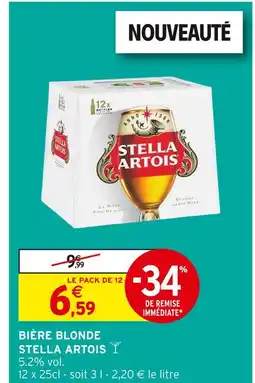 Intermarché STELLA ARTOIS Bière blonde offre