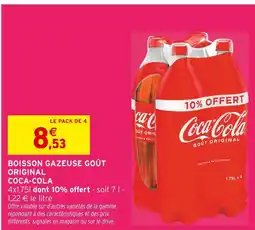 Intermarché COCA-COLA Boisson gazeuse goût original offre