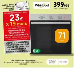 Darty Total - four whirlpool omr35hrox offre