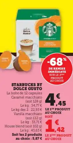 Super U Starbucks by dolce gusto offre