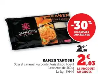 Super U Ramen tanoshi offre