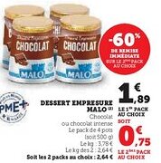 Super U Dessert empresure malo offre