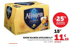 Super U Biere blonde affligem 6,7° offre