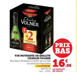 Super U Vin mousseux de qualite charles volner offre