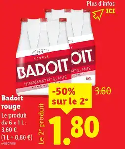 Lidl BADOIT rouge offre