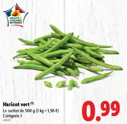 Lidl Haricot vert offre