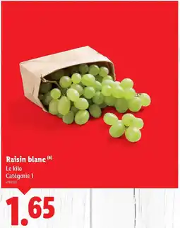 Lidl Raisin blanc offre